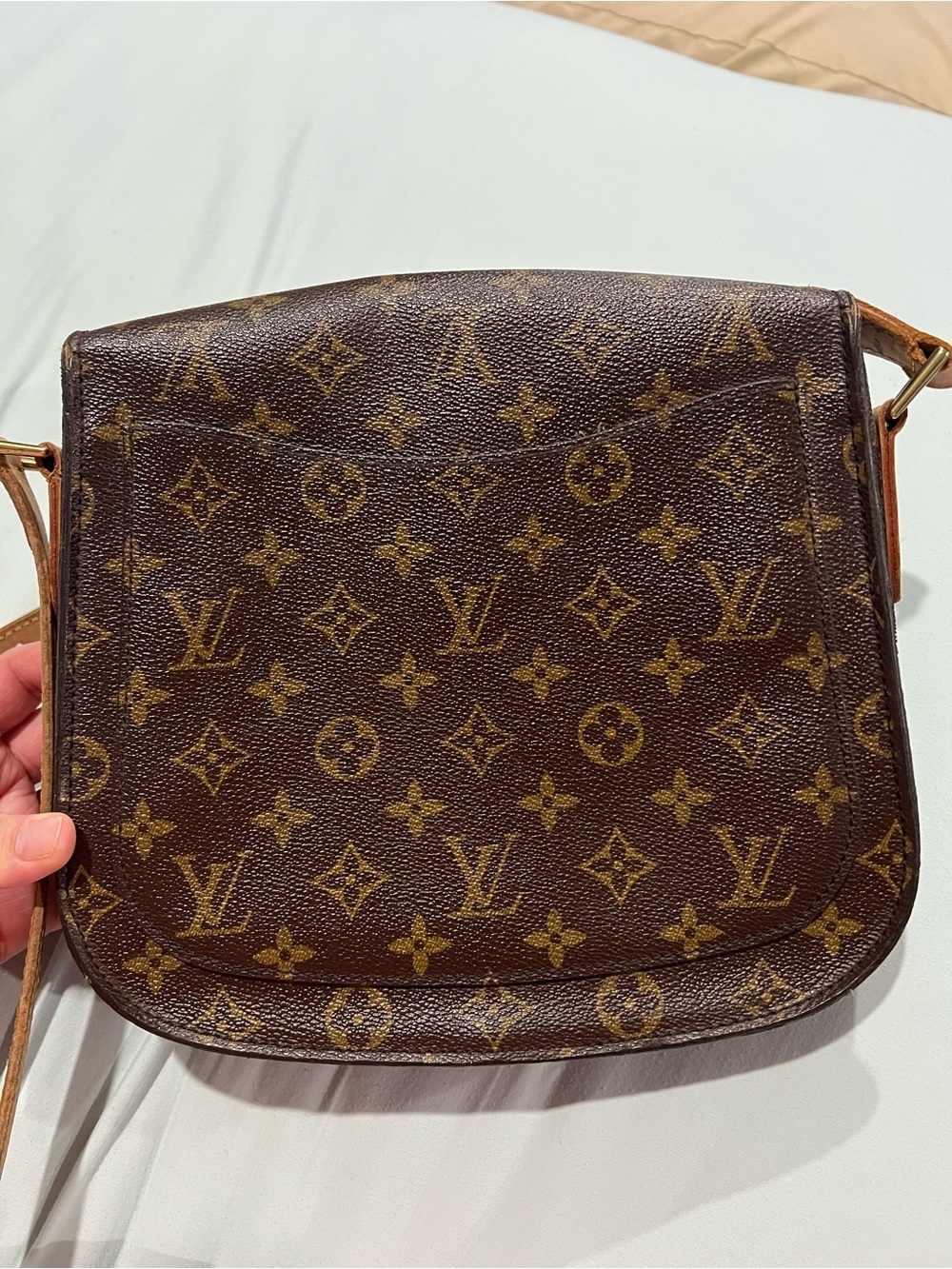 Authentic Louis Vuitton Saint Cloud Brown Monogram Crossbody W/ COA - Picture 3 of 16